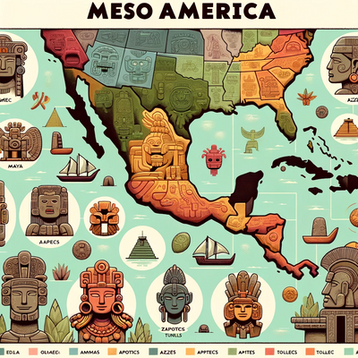 20 Culturas Mesoamericanas Antes y Después de Cristo